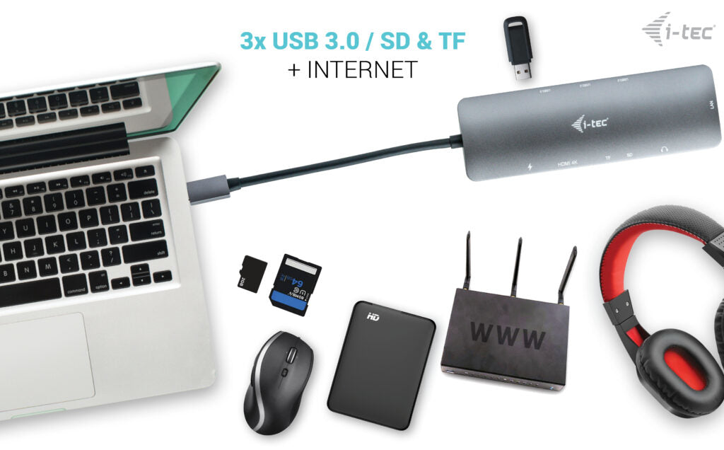 i-tec Metal Nano LAN USB-C Docking Station 100W