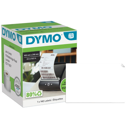 DYMO 2166659 DirectLabel-etikettes white 102mm x 210mm 1 x 140 pcs for Labelwriter 4 Labels