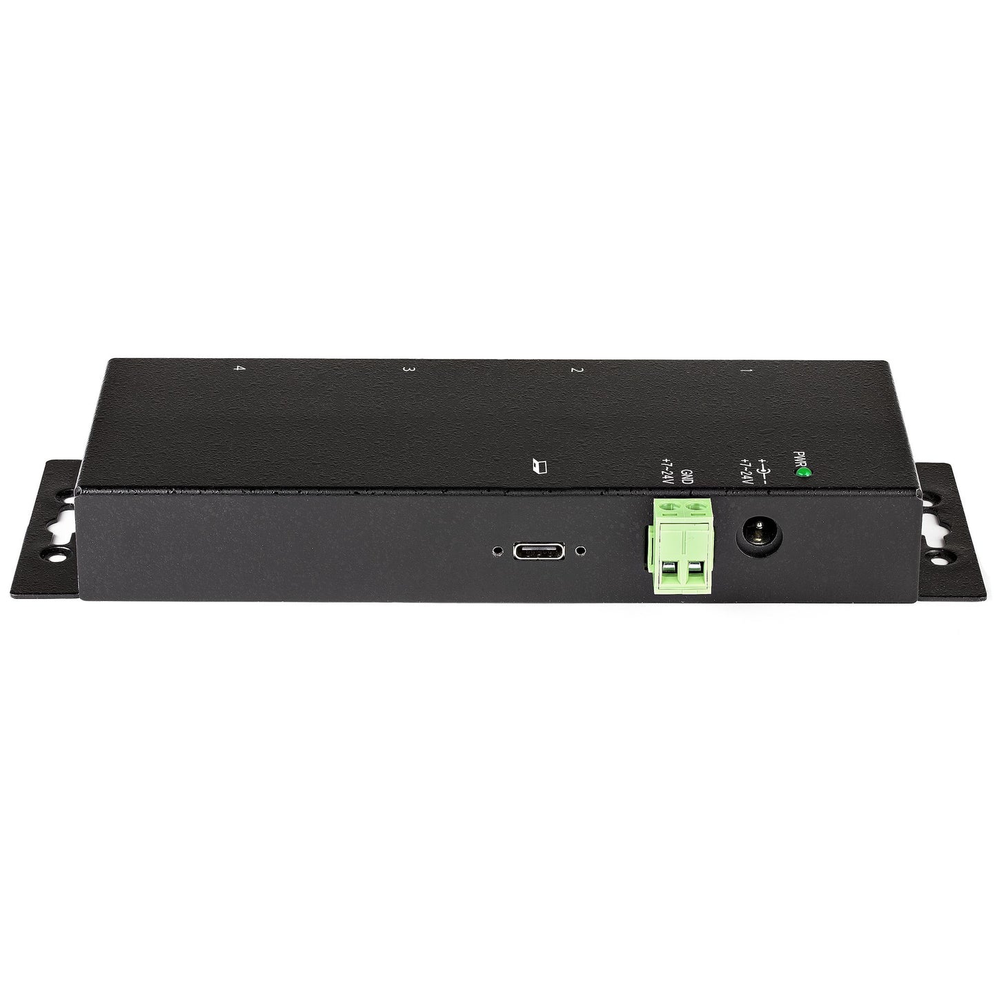 StarTech.com 4 Port USB C Hub 10Gbps - Metal Industrial USB-C Hub - 2x USB-C & 2x