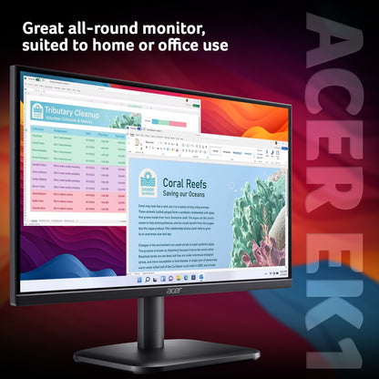 Acer EK1 EK221QH 21.5" Full HD VA 100Hz Monitor