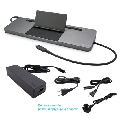 i-tec Metal SB-C Ergonomic USB-C Docking Station 85W