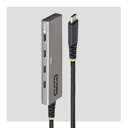 StarTech.com 4-Port USB-C Hub, 10Gbps, 100W PD Charging, 4x USB-C Ports, Overcurrent