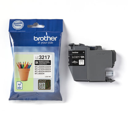 Brother LC-3217BK Black Ink Cartridge (550 pages, Brother MFC-J 5330)