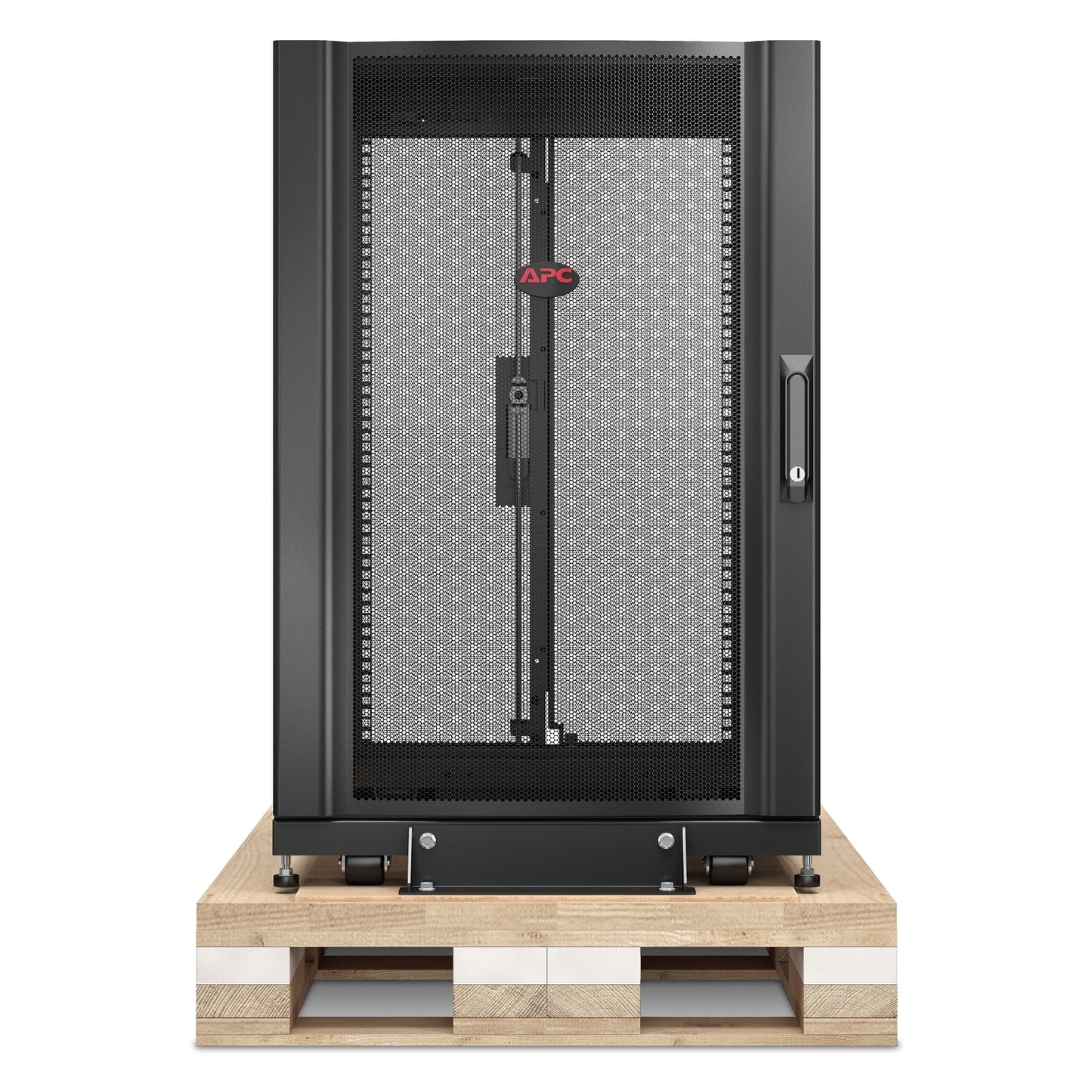 APC NetShelter SX, Server Rack Enclosure, 18U, Shock Packaging, Black, 925H x 600W x