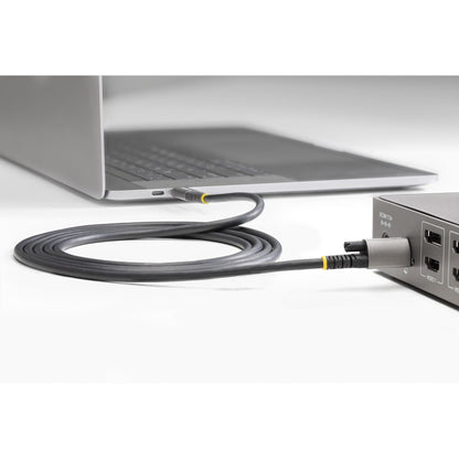 StarTech.com 3ft (1m) USB-C Cable, Top Screw Locking, USB 10Gbps, 100W (5A) Power