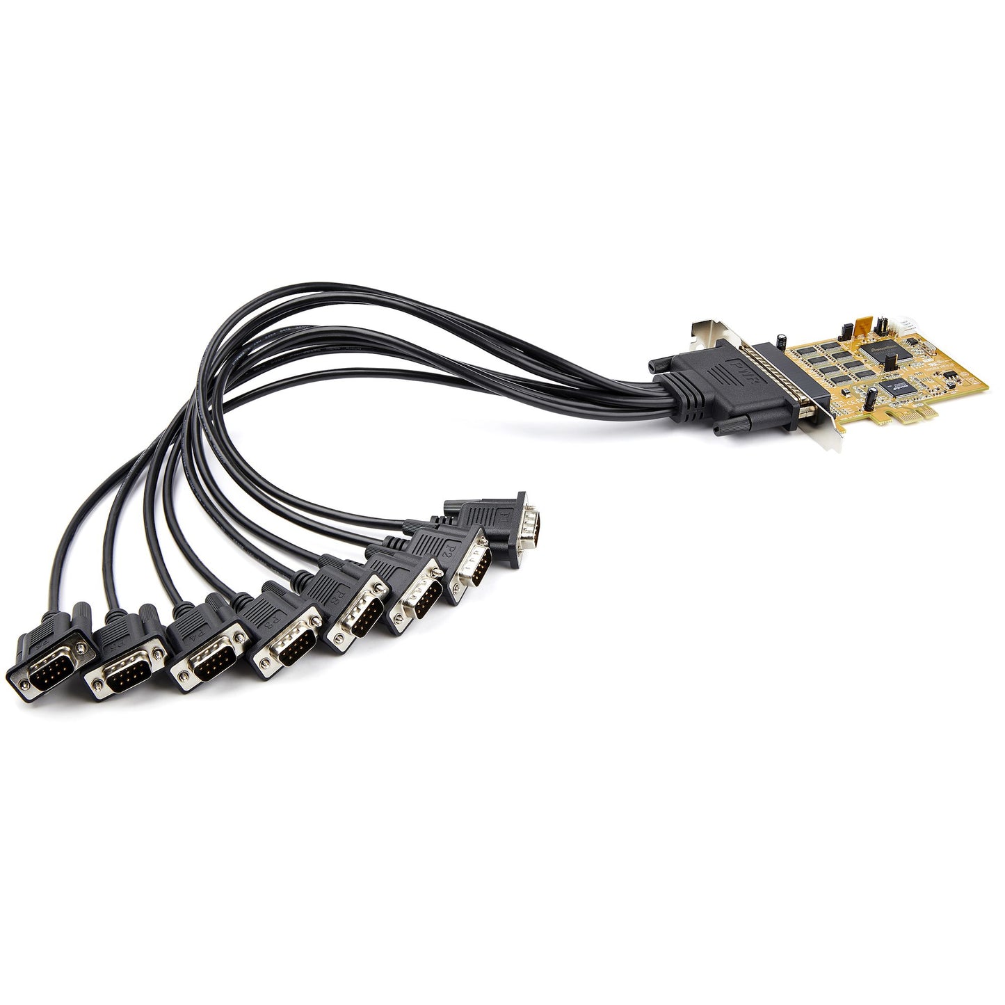 StarTech.com 8-Port PCI Express RS232 Serial Adapter Card, PCIe RS232 Serial Card Hub (X8S1050)