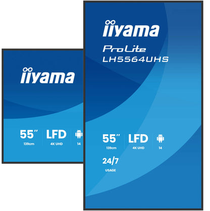 iiyama LH5564UHS-B1AG Signage Display Digital signage flat panel 55" 4K UHD VA Monitor