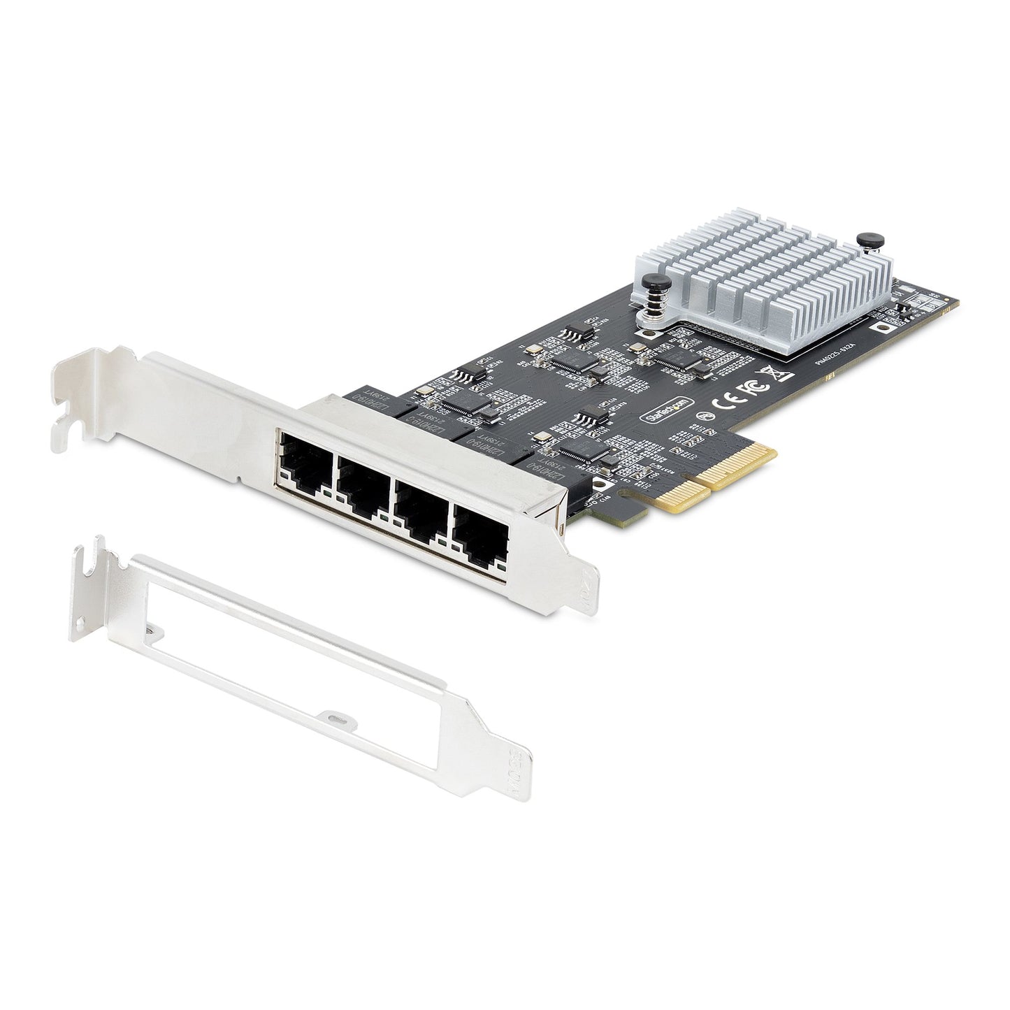 StarTech.com 4-Port 2.5Gbps NBASE-T PCIe Network Card, Intel I225-V, Quad-Port Network Adapter