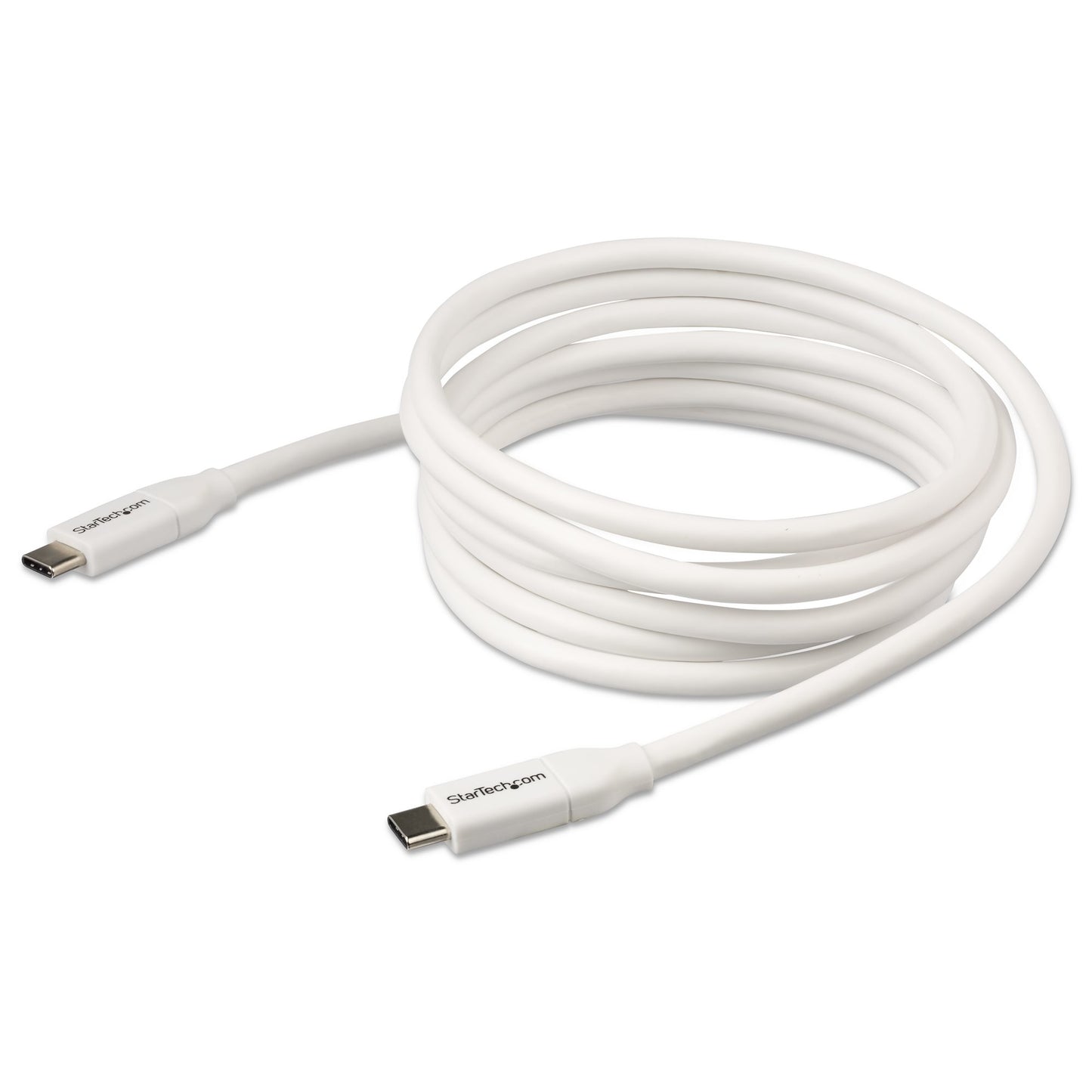StarTech.com 6.6ft (2m) USB-C Fast Charging Cable, Charge & Sync, 100W (5A) PD, USB (White)
