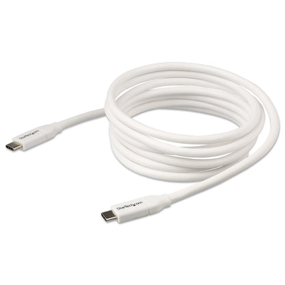 StarTech.com 6.6ft (2m) USB-C Fast Charging Cable, Charge & Sync, 100W (5A) PD, USB (White)