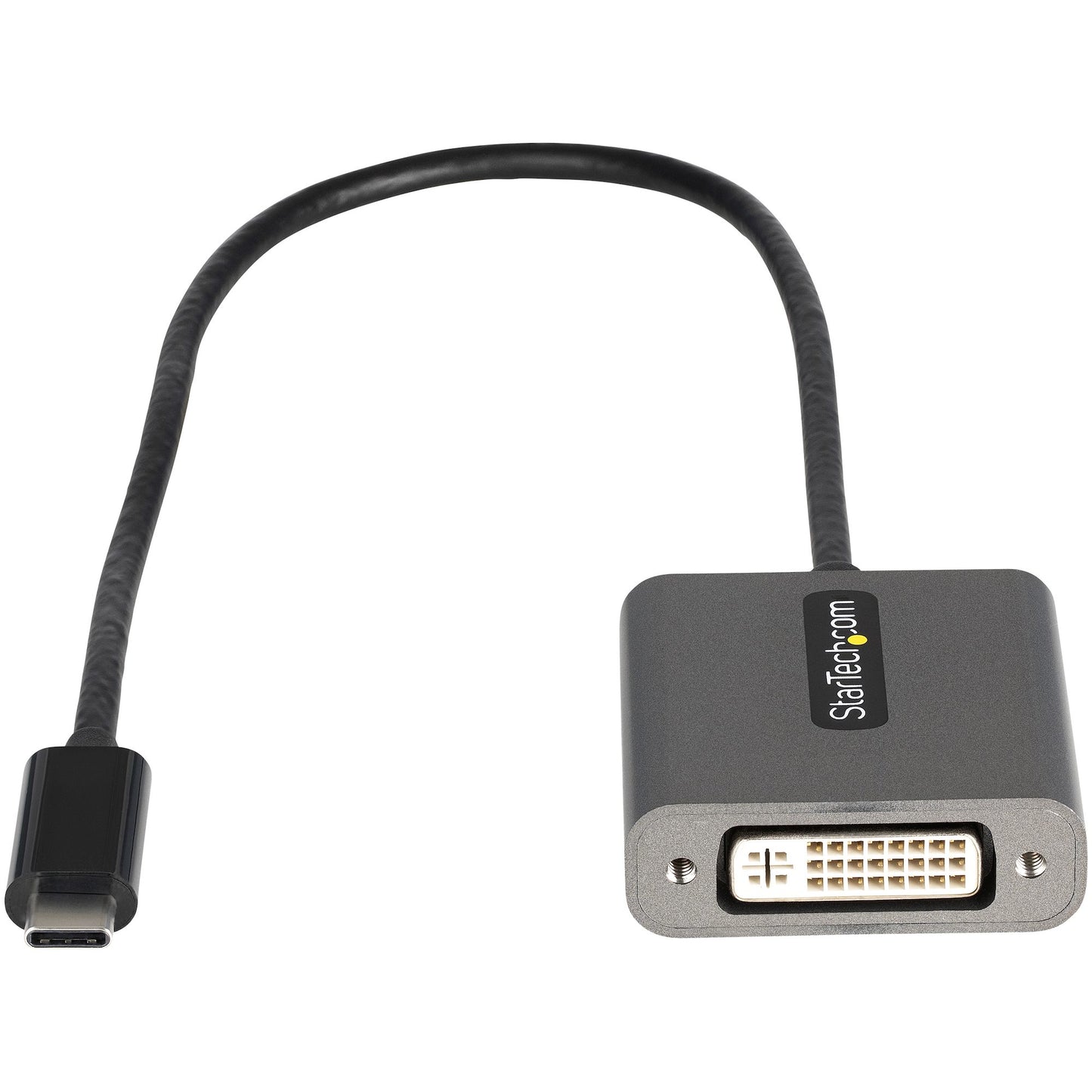 StarTech.com USB C to DVI Adapter - 1920x1200p USB-C to DVI-D Adapter Dongle - USB Hub