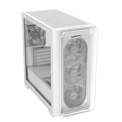 ASUS A23 PLUS TG ARGB WHITE Micro Tower PC Case