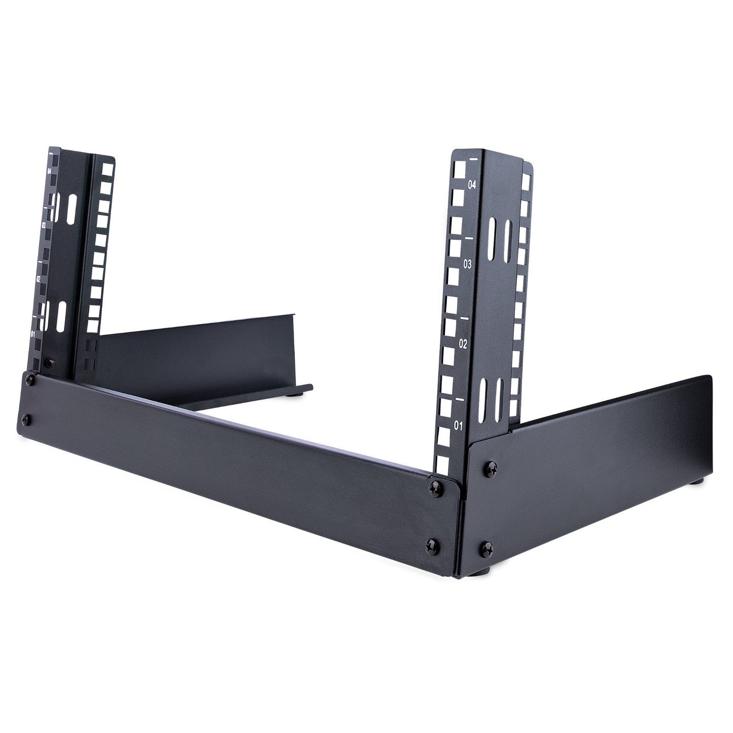 StarTech.com 2-Post 4U Desktop Server Rack, Small Open Frame 19in Computer Rack