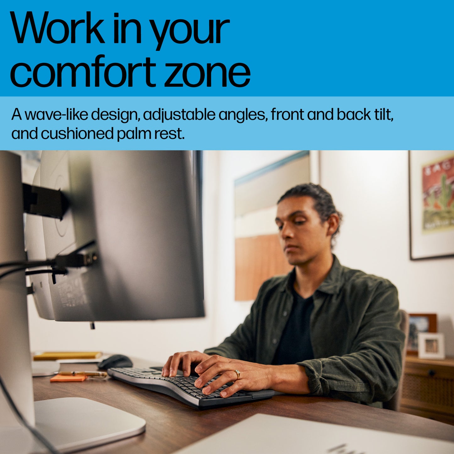 HP 680 Comfort Dual-Mode Wireless Keyboard
