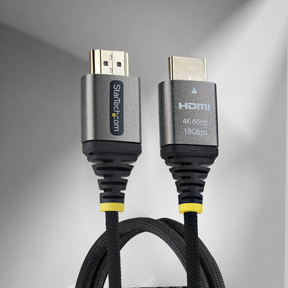 StarTech.com 50cm (1.6ft) Premium Certified High Speed HDMI Cable, Ultra Flexible