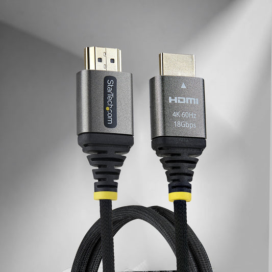 StarTech.com 50cm (1.6ft) Premium Certified High Speed HDMI Cable, Ultra Flexible