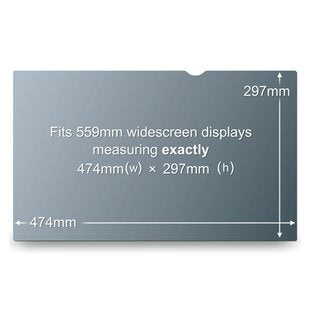 3M Black Privacy Filter for Desktops PF22.0W Privacy Screen
