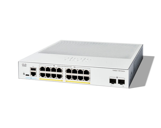 Cisco Catalyst 1300-16FP-2G Switch PoE
