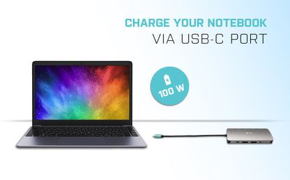 i-tec Metal Nano 3x USB-C Docking Station 100W