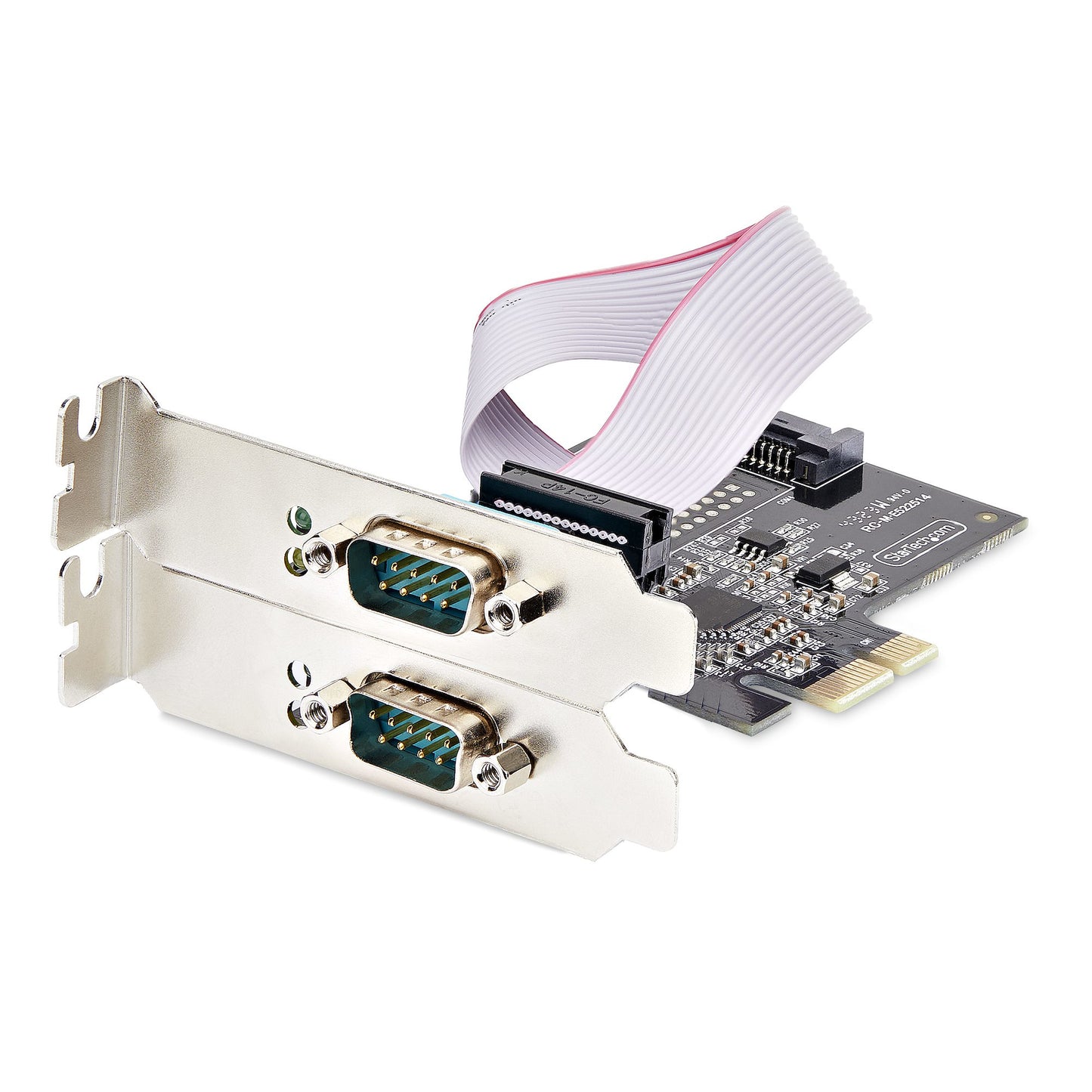 StarTech.com 2-Port Serial PCIe Card, Dual-Port PCI Express to RS232/RS422/RS485 Hub