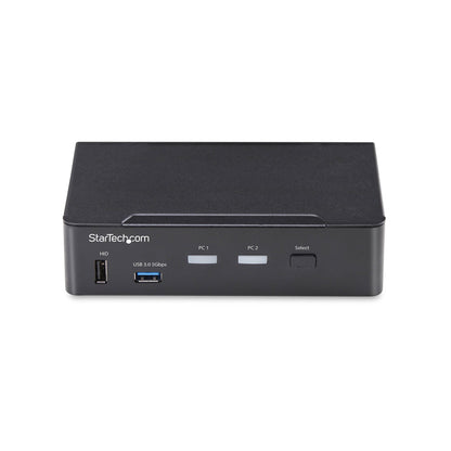 StarTech.com 2-Port DisplayPort KVM Switch, 4K 60Hz, DP 1.2, EDID Management, 2-Port