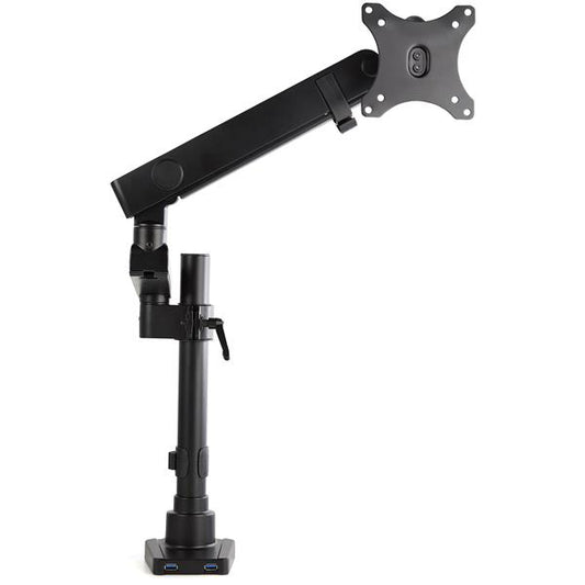 StarTech.com Desk Mount Monitor Arm with 2x USB 3.0 Ports, Full Motion Single