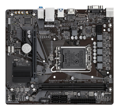 Gigabyte H610M H V2 Motherboard - Supports Intel Core 14th CPUs, 4+1+1 Hybrid