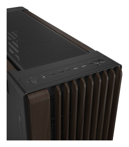 ASUS ProArt PA602 Wood Edition Modern Black - Metal Panel Midi Tower Black, Wood PC Case