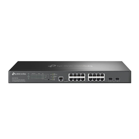 TP-LINK Omada 16-Port 2.5G and 2-Port 10GE SFP+ L2+ Switch PoE