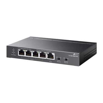 TP-LINK TL-SG1005P-PD network switch Gigabit Ethernet (10/100/1000) Power over Ethernet (PoE) Black