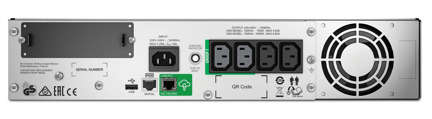 APC Smart-UPS 1500VA Line-Interactive Rackmount UPS (0RMI2UC)