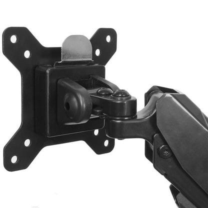 StarTech.com Desk Mount Dual Monitor Arm with USB & Audio, Desk Clamp VESA Mount for (Black)