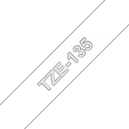 Brother TZE-135 DirectLabel white on Transparent Laminat 12mm x 8m for Brother Labels