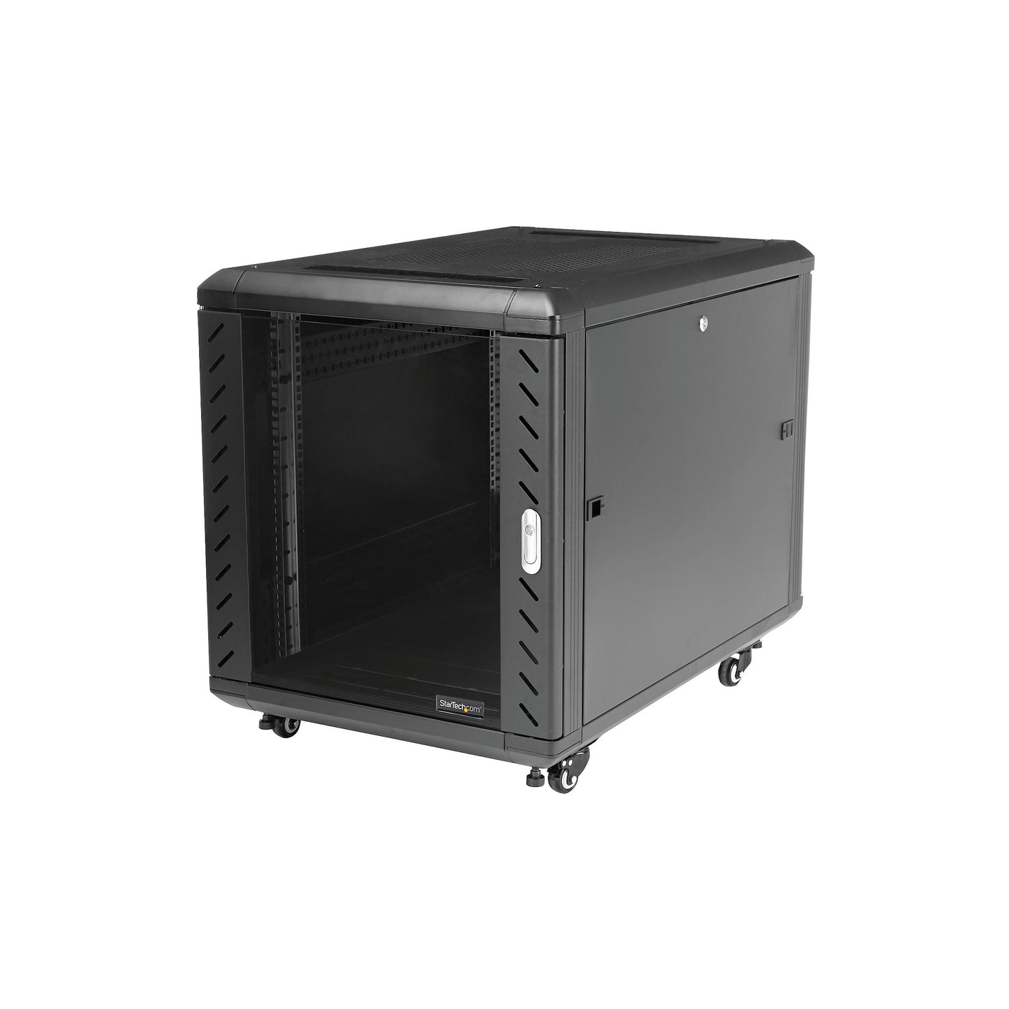 StarTech.com 12U Enterprise-Grade Flat Pack Server Rack Cabinet, 19in Enclosed
