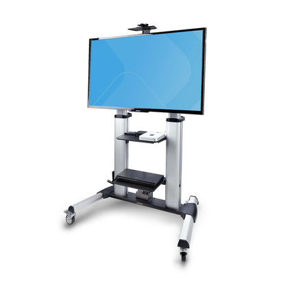 StarTech.com Rolling TV Cart/Stand On Wheels For 60-100inch Flat Screens Up To 220lb Mount