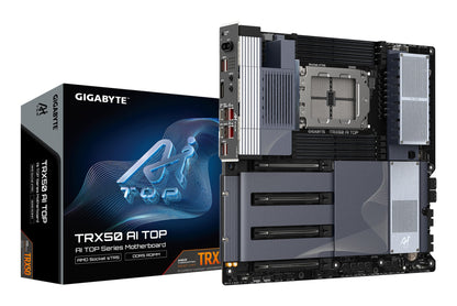 Gigabyte TRX50 AI TOP-2B Motherboard - AMD Ryzen Threadripper PRO 7000 CPUs, 16+8+4
