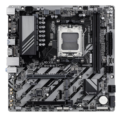 Gigabyte B840M D2H Motherboard - AMD Ryzen 9000 CPUs, 5+2+2 Phases VRM, up to