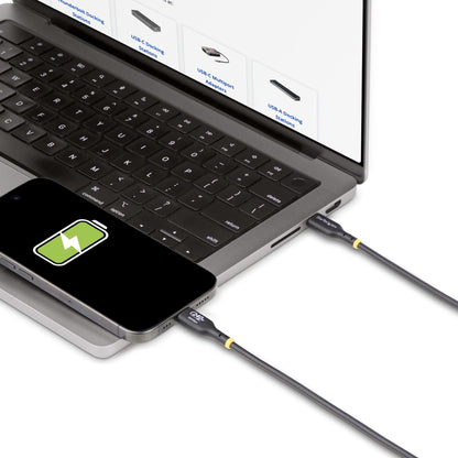 StarTech.com 10ft (3m) USB-C Charging Cable, Charge & Sync, 240W (5A) PD EPR, USB (Black)