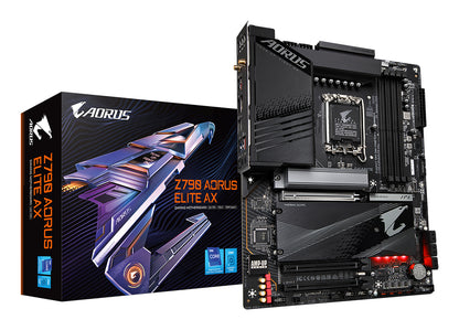 Gigabyte Z790 AORUS ELITE AX Motherboard - Supports Intel Core 14th CPUs, 16*+2+１