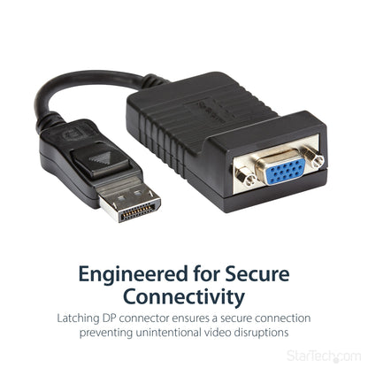 StarTech.com DisplayPort to VGA Adapter - Active DP to VGA Converter - 1080p Video Cable