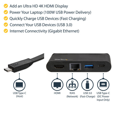 StarTech.com Multiport Adapter Portable Thunderbolt 3 Docking Station