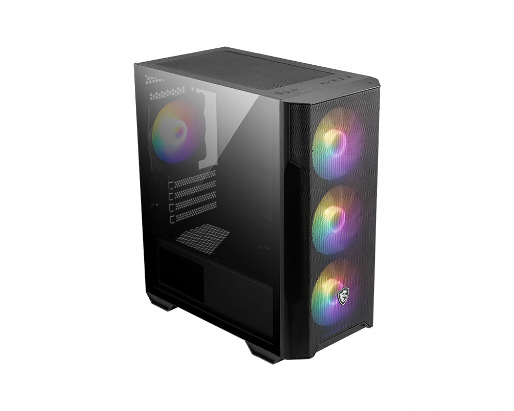 MSI MAG Forge M100R Micro Tower Black, Transparent PC Case