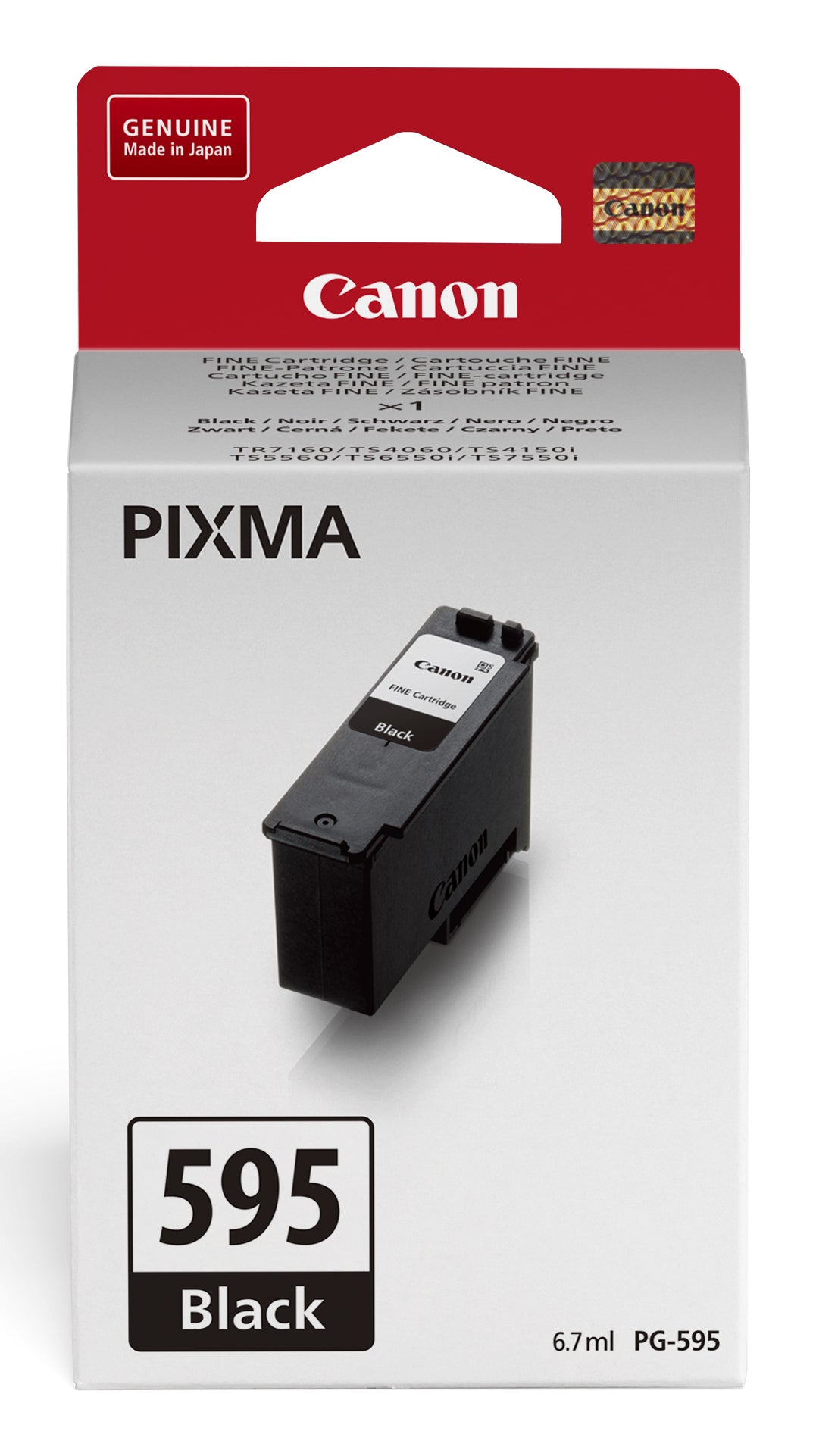 Canon 7171C001/PG-595 Black Ink Cartridge (180 pages, Canon Pixma TS 4150)