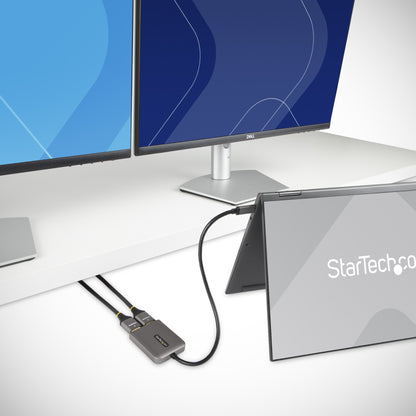StarTech.com USB-C to Dual HDMI Adapter, USB Type-C Multi-Monitor MST Hub, Dual 4K