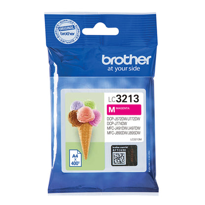Brother LC-3213M Magenta Ink Cartridge (400 pages, Brother DCP-J 772)