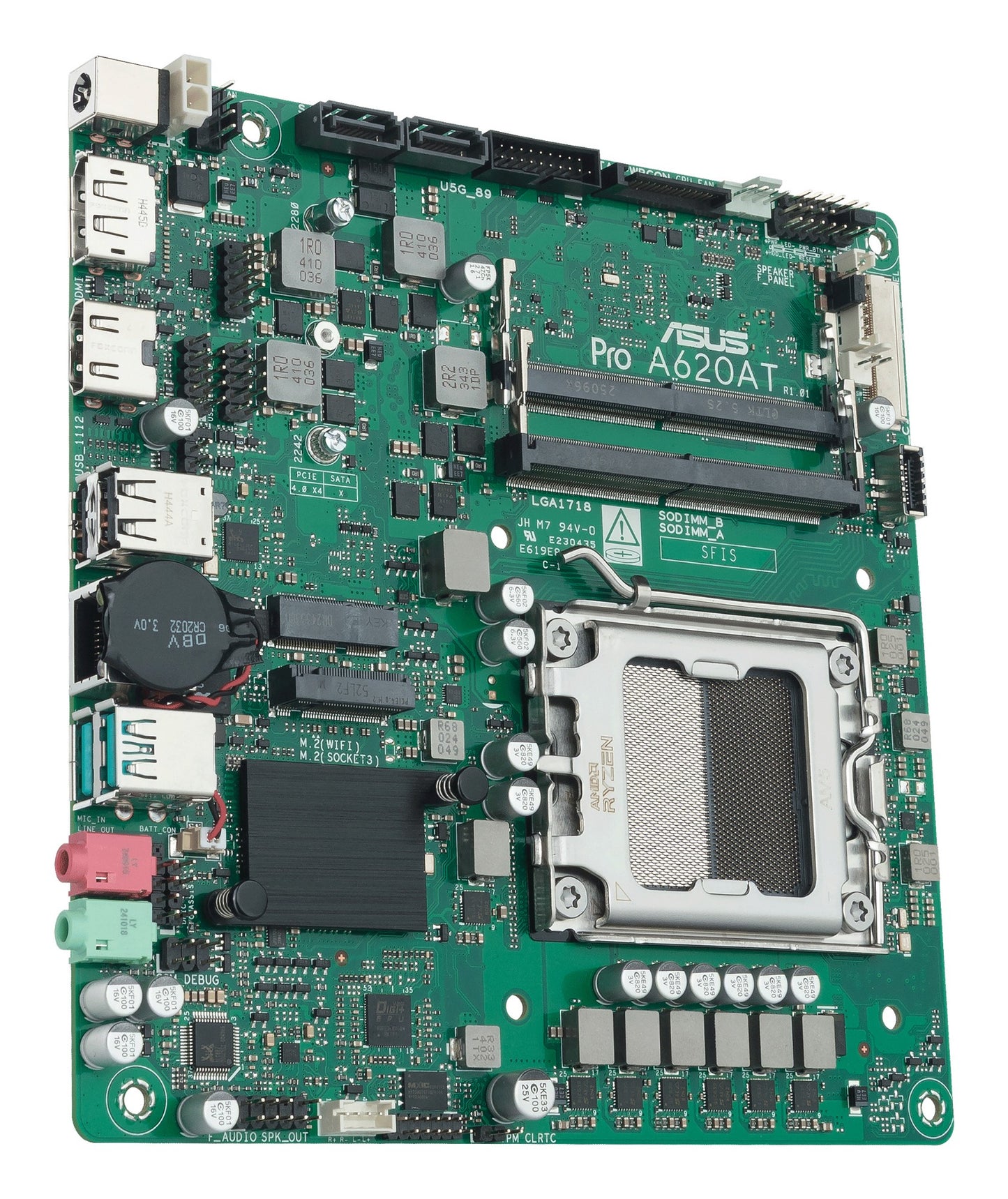 ASUS Pro A620AT-CSM AMD A620A Socket AM5 Thin Mini ITX Motherboard