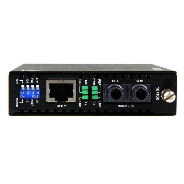 StarTech.com 10/100 Mbps Multi Mode Fiber Media Converter ST 2 km Networking