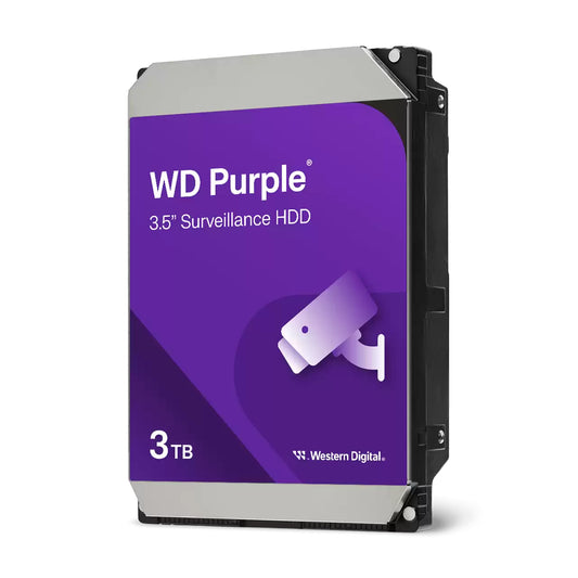 Western Digital Purple 3TB 3.5" SATA 5400 RPM Surveillance HDD (D34PURZ)