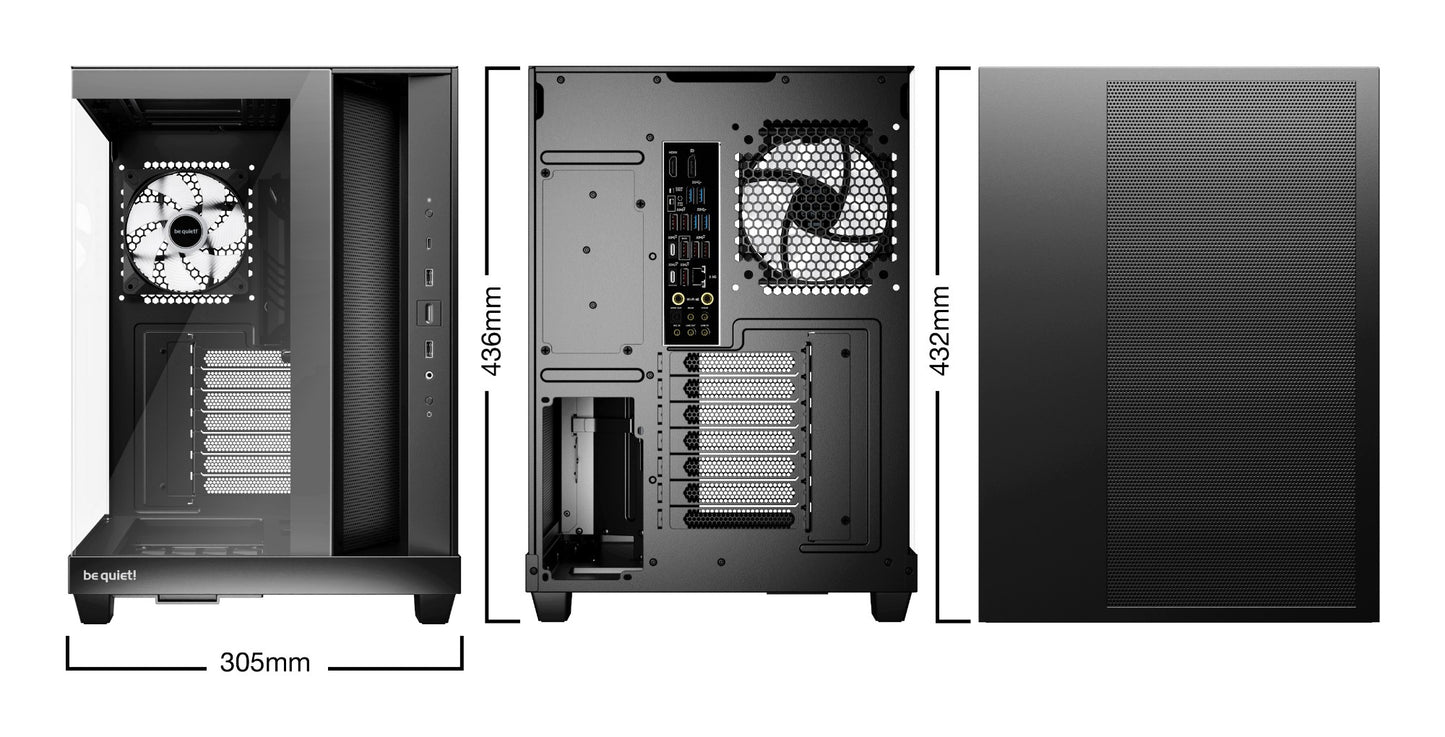 be quiet! Light Base 500 LX Black Midi Tower PC Case