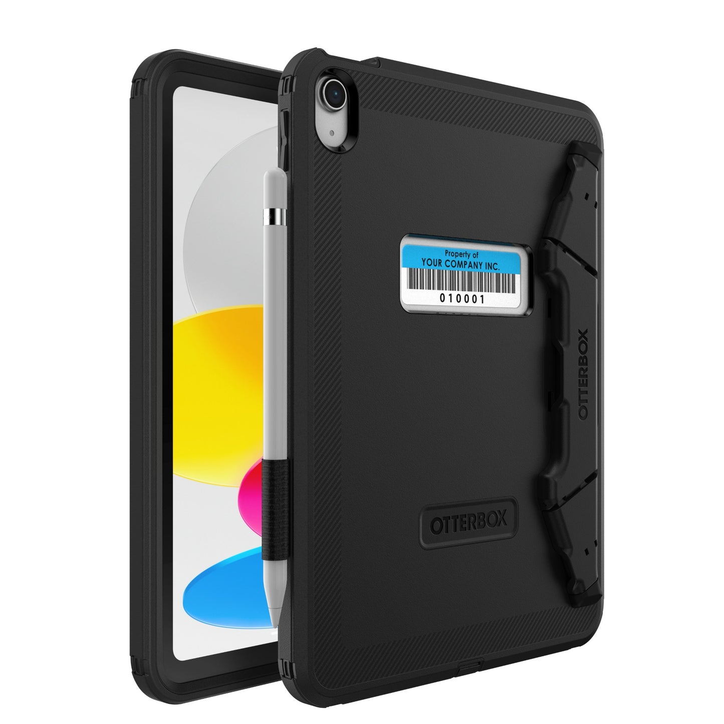 OtterBox Defender EDU Kickstand Series for Apple iPad (A16/10th gen), black - No Laptop Bag